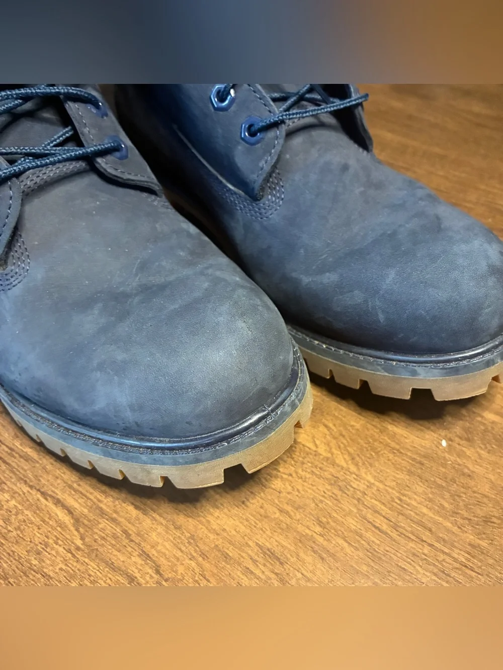 Timberland Boots Men’s Size 10.5 Navy Blue 6 Inch Lace Up Classic Adult 400 Gram
